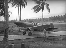 An Australian  P-40 at Milne Bay