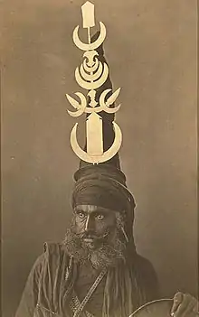 An Orthodox Sikh Nihang with a Dastar Bunga