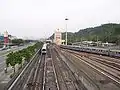 Nangang Depot reception and stabling tracks