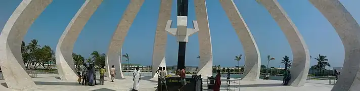 A panoramic view of the M.G.R. Memorial