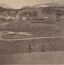 A placer mine in Alma, CO in 1880