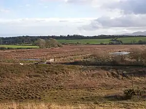 A view across Cors Bodeilio, Anglesey, Wales