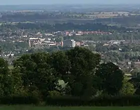 Kidderminster, the largest town in the district.