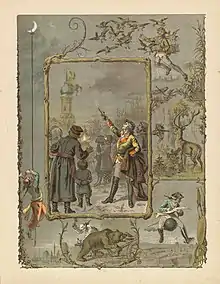 Baron Munchausen in the 1890 Dutch translation