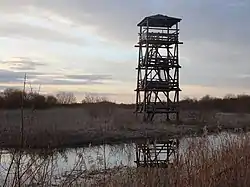 Birdwatching tower at the Lake Aardla Nature Reserve