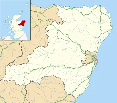 Gartly is located in Aberdeenshire