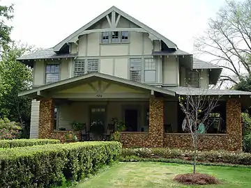 The Abernathy-Shaw House in the Silk Stocking District of Talladega, Alabama, built in 1908