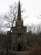 View of the Gothic Chapel from the War Monument