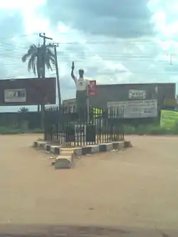 Roundabout in Abraka Town