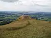 View looking north to the summit of the Abtsrodaer Kuppe with the villages of Dietges and Brand and the Kuppenrhön in the background