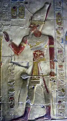 Image of Seti I from his temple in Abydos