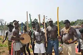 Ngondo activities at the Wouri banks