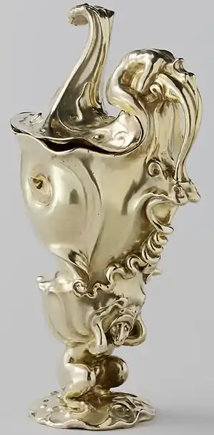 Silver-gilt ewer by Adam van Vianen