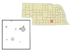 Location of Roseland, Nebraska