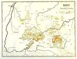 Fürstenberg territories in 1806