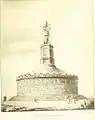 1903 Adolf Furtwangler view of reconstructed monument.