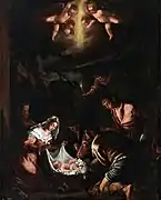 Adoration of the Shepherds (c. 1575), by Jacopo Bassano, Museo del Prado, Madrid.