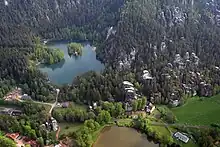 Adršpach-Teplice Rocks from air