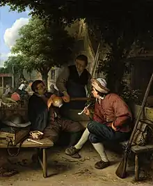 Resting Travelers (1671) by Adriaen van Ostade.