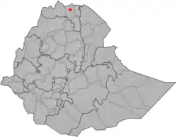 Location of Adwa