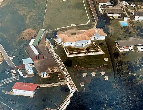 An aerial of the Homestead at Waikiteroa