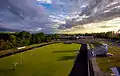 Additional aerial view of football field and campus in Goochland.