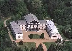 Hunyady mansion aerial photography