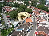 An aerial view of Holland Village, Singapore