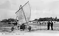 A sand-yacht on the beach in 1913