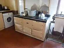 The Aga was manufactured by a company owned by a previous owner of the villa, Offley Lander