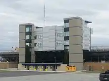 West End Entrance and Press Box Exterior.