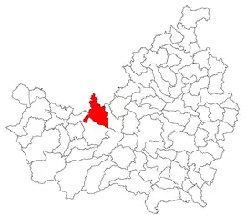 Location in Cluj County