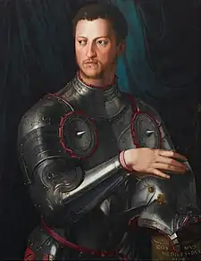 Portrait Cosimo I de' Medici in armour, c. 1545