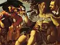 Agostino Carracci. Hairy Harry, Mad Peter and Tiny Amon. 1598. Capodimonte