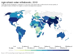 Agricultural water withdrawals in 2010