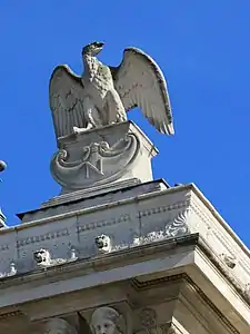 Detail: rooftop Imperial eagle