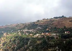 Aintourine seen from Kfarsghab - July 2006