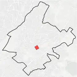 Location within municipality of Athens