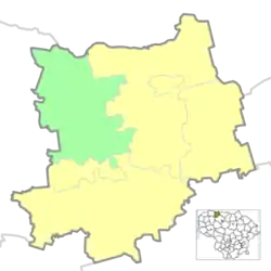 Location of Akmenė Eldership