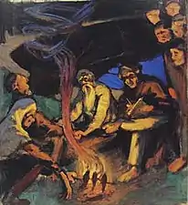 Lönnrot and the Oral Poets, Akseli Gallen-Kallela, 1895