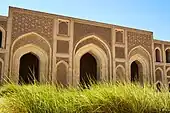 Three of the arched openings of the Madrasa's complex.