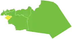 Map of Al-Qusayr District within Homs Governorate