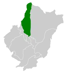 Location of Al Qara governorate in Al Bahah Region