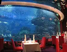 Al Mahara restaurant at Burj Al Arab in Dubai, United Arab Emirates