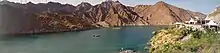 The Al Rafisah Dam at the head of Wadi Rafisah in the Hajar Mountains above Khor Fakkan.