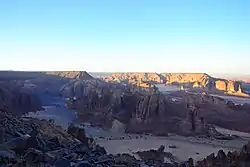 Wadi Al-`Ula at sunset.