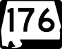 State Route 176 marker