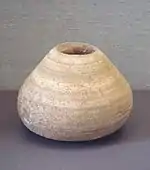 Alabaster pot Mid-Euphrates region, 6,500 BC, Louvre Museum