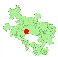 Location of Iruña Oka in Álava