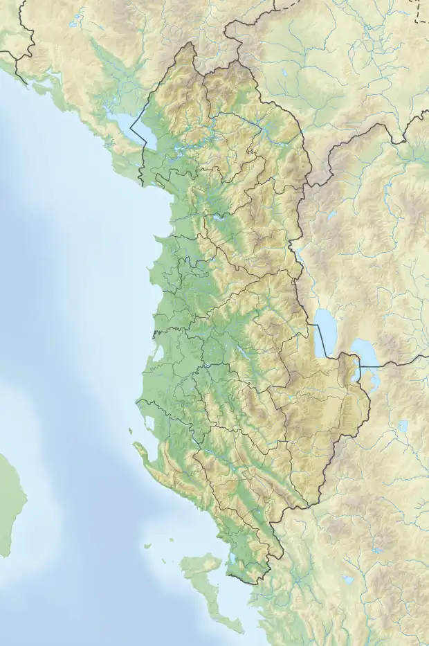 Maligrad is located in Albania